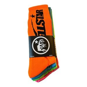 Hellstar Logo Socks (4 Pack) Neon